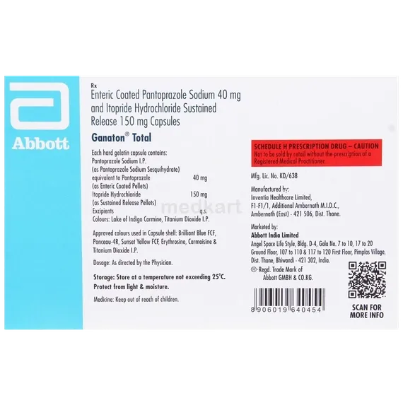 ganaton total capsule 10's